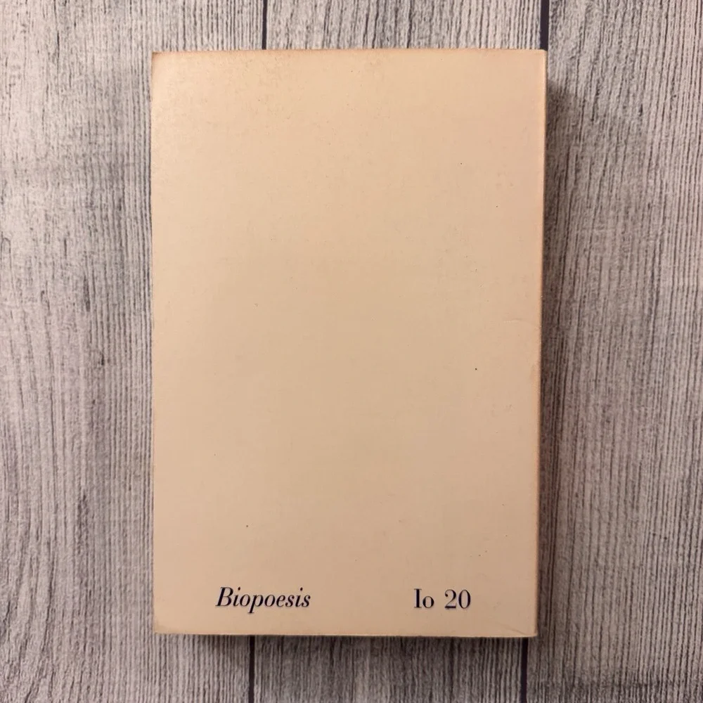 Biopoesis Io 20 1974 Harvey Bialy Robert Kelly Literary Journal Poetry Rare‎